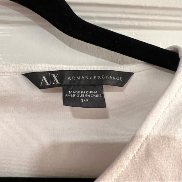 ARMANI EXCHANGE AX Fitted Bodycon Long Sleeve Mini Zip Up Dress Size S - Picture 6 of 7